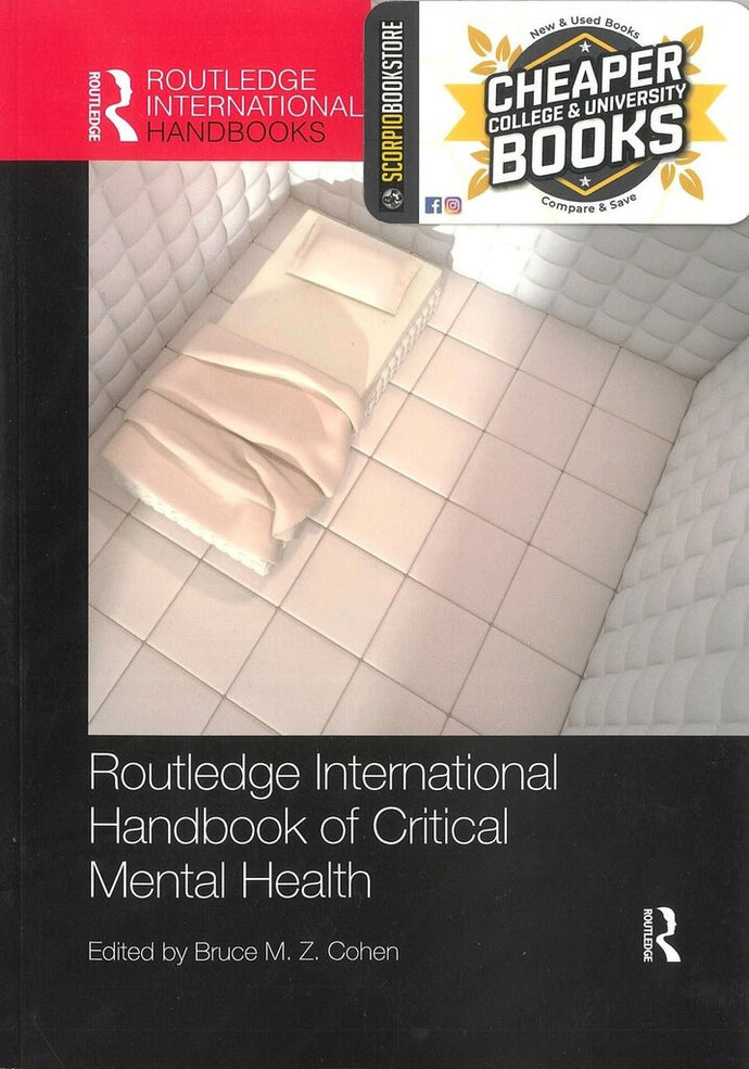 *PRE-ORDER, APPROX 3-5 BUSINESS DAYS, print-on-demand* Routledge International Handbook of Critical Mental Health by Bruce Cohen 9780367229665