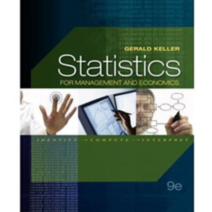 Statistics for management 9th Edition by Gerald Keller (USED:GOOD) *AVAILABLE FOR NEXT DAY PICK UP* *Z243 [ZZ]