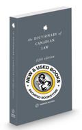 *PRE-ORDER, APPROX 4-6 BUSINESS DAYS* The Dictionary of Canadian Law 5th Edition by Nancy McCormack 9780779896370 [ZZ]