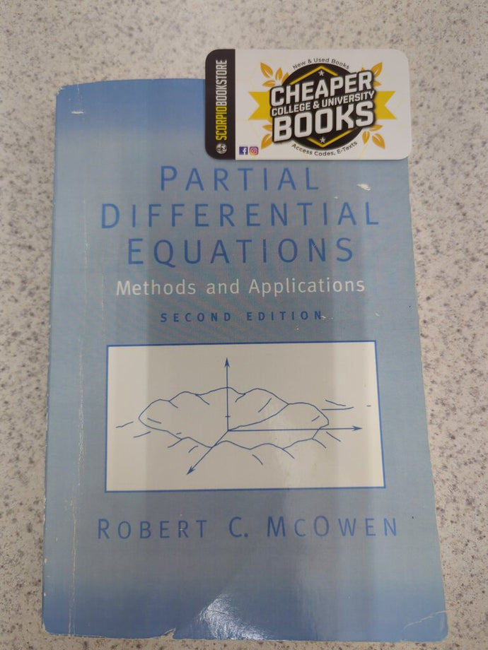 Partial Differential Equations: Methods and Applications 2nd edition by Robert C. McOwen 9780130093356 (USED:GOOD) *101e [ZZ]