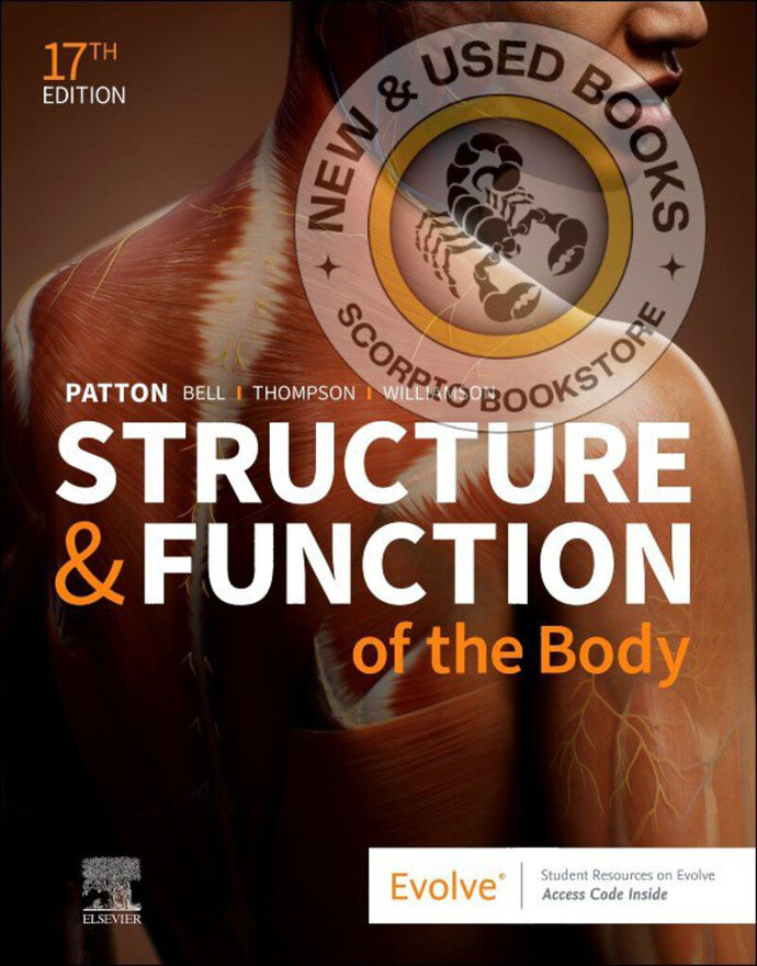 *PRE-ORDER, APPROX 2-3 BUSINESS DAYS* Structure & Function of the Body 17th edition by Kevin T. Patton 9780323871730