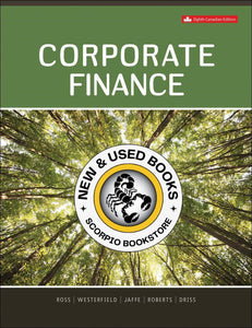 Corporate Finance 8th Canadian Edition by Stephen A. Ross LOOSELEAF 9781260185898 (USED:GOOD; unbinded) *AVAILABLE FOR NEXT DAY PICK UP *e200