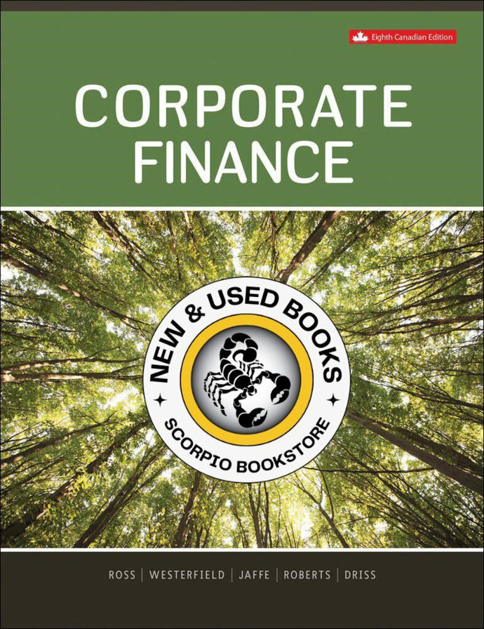 Corporate Finance 8th Canadian Edition by Stephen A. Ross LOOSELEAF 9781260185898 (USED:GOOD; unbinded) *AVAILABLE FOR NEXT DAY PICK UP *e200