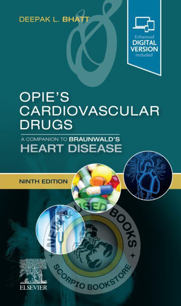 *PRE-ORDER, APPROX 2-3 BUSINESS DAYS* Opie's Cardiovascular Drugs 9th Edition by Deepak L. Bhatt 9780323673617