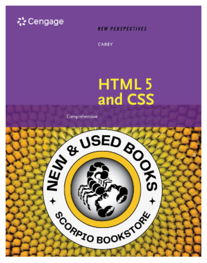 *PRE-ORDER, APPROX 4-6 BUSINESS DAYS* New Perspectives on HTML 5 and CSS by Patrick M. Carey 9780357107140