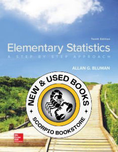 Elementary Statistics A Step by Step Approach by Allan Bluman 9781259755330 (USED:LIKENEW) *121e [ZZ]