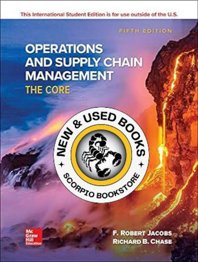 Operations and Supply Chain Management: The Core 5th Edition by Robert Jacobs 9781260547627 (USED:VERYGOOD) *AVAILABLE FOR NEXT DAY PICK UP* *w200 [ZZ]
