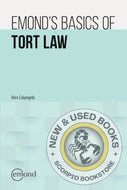 *PRE-ORDER, APPROX 2-3 BUSINESS DAYS* Emond's Basics of Tort Law by Alex Colangelo 9781774626702 [ZZ]
