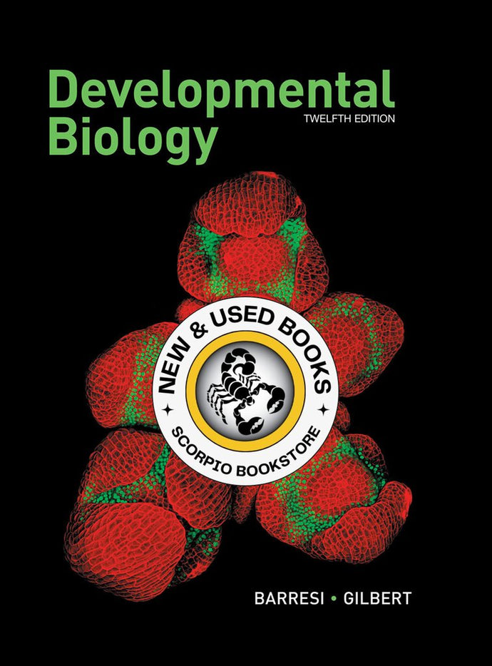 Developmental Biology 12th Edition by Michael J. F. Barresi 9781605358222 (USED:VERYGOOD) *AVAILABLE FOR NEXT DAY PICK UP* *w300 [ZZ]