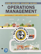 Load image into Gallery viewer, Operations Management 3rd Canadian Edition by Jay Heizer LOOSELEAF 9780135233924 (USED:VERYGOOD; unbinded) *103h [ZZ]
