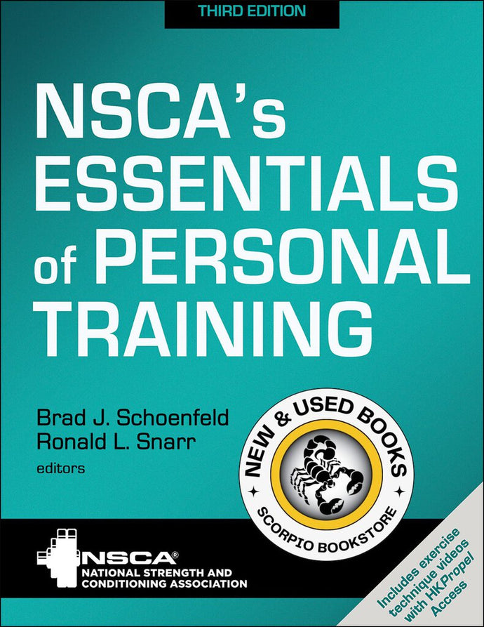 NSCA's Essentials of Personal Training 3rd Edition by Brad J. Schoenfeld 9781492596721 *80f [ZZ]