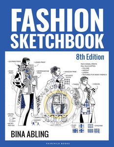 *PRE-ORDER, APPROX 2-3 BUSINESS DAYS* Fashion Sketchbook 8th Edition by Bina Abling 9781501387951