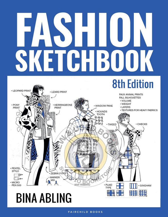 *PRE-ORDER, APPROX 2-3 BUSINESS DAYS* Fashion Sketchbook 8th Edition by Bina Abling 9781501387951