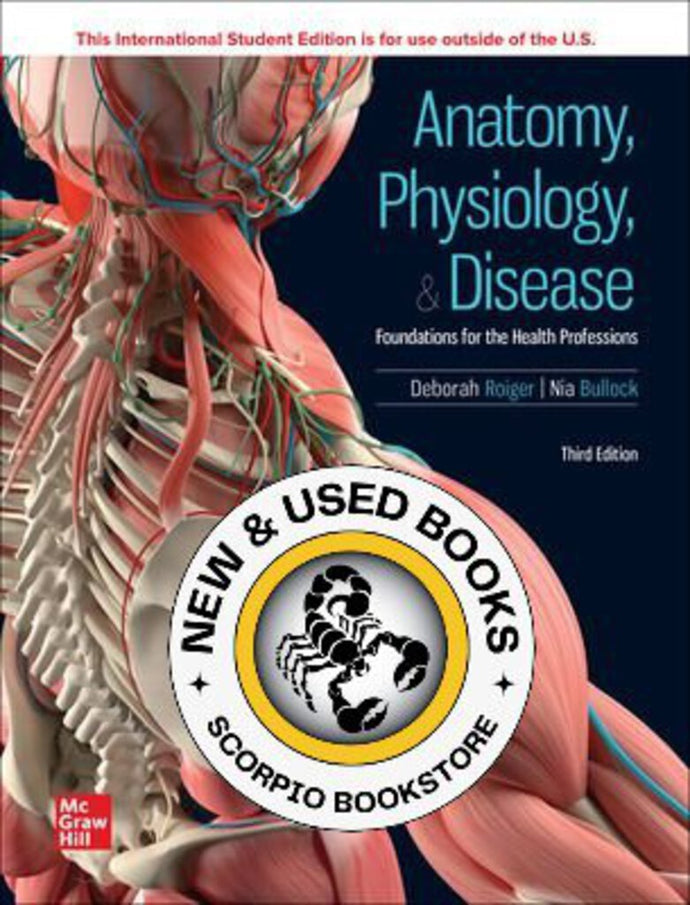 *PRE-ORDER, APPROX 7-10 BUSINESS DAYS* Anatomy Physiology & Disease 3rd Edition + Connect by Deborah Roiger 9781265492519 *124a [ZZ]