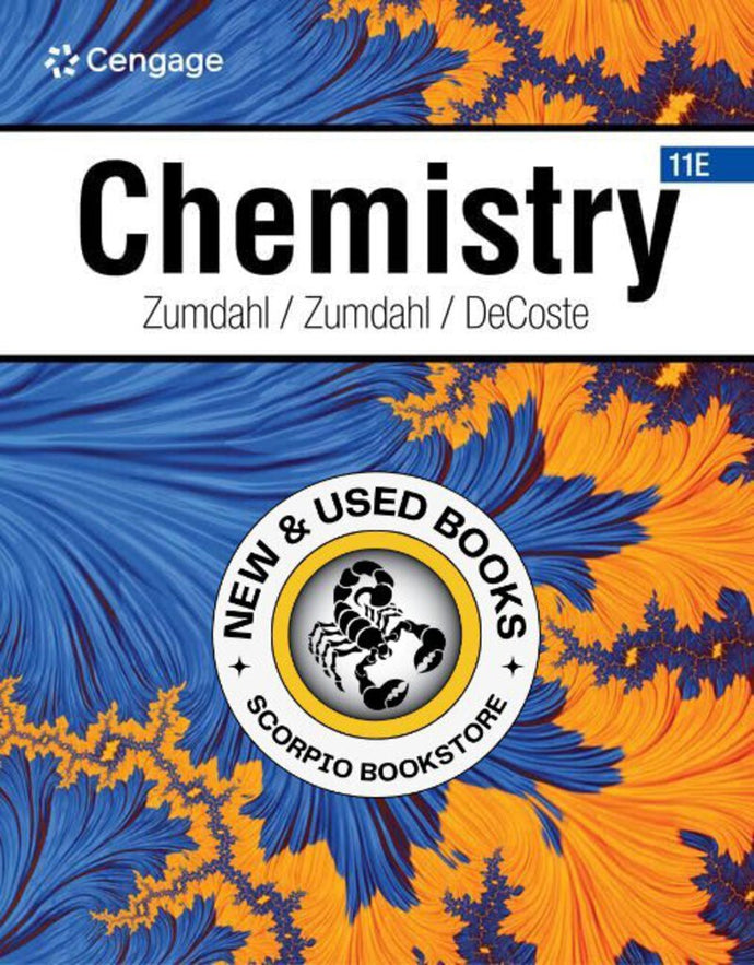 *PRE-ORDER, APPROX 4-6 BUSINESS DAYS* Chemistry 11th Edition by Steven S. Zumdahl 9780357850671