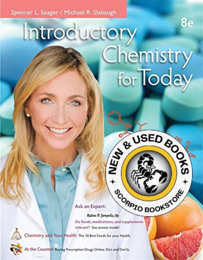 Introductory Chemistry for Today 8th Edition by Spencer Seager 9781133605133 (USED:GOOD) *AVAILABLE FOR NEXT DAY PICK UP* *Z20 [ZZ]