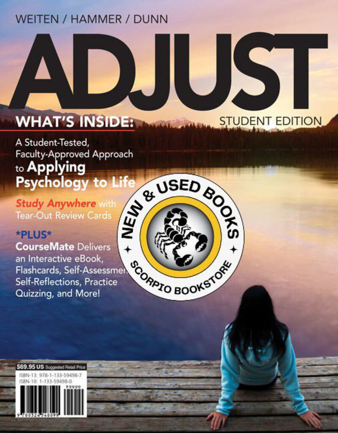 ADJUST 2013 by Wayne Weiten 9781133594987 (USED:ACCEPTABLE) *AVAILABLE FOR NEXT DAY PICK UP* *Z226