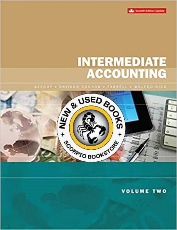 Intermediate Accounting 7th Updated Edition Volume 2 by Thomas H. Beechy 9781259654688 (USED:GOOD; liquid stain bottom corner) *AVAILABLE FOR NEXT DAY PICK UP* *w500
