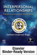 *PRE-ORDER, APPROX 2-4 BUSINESS DAYS* Interpersonal Relationships 9th Edition by Kathleen Underman Boggs LOOSELEAF 9780443111525 [ZZ]