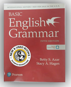 *PRE-ORDER, APPROX 4-6 BUSINESS DAYS* Basic English Grammar Student Book with App 5th Edition by Betty Azar 9780137565412