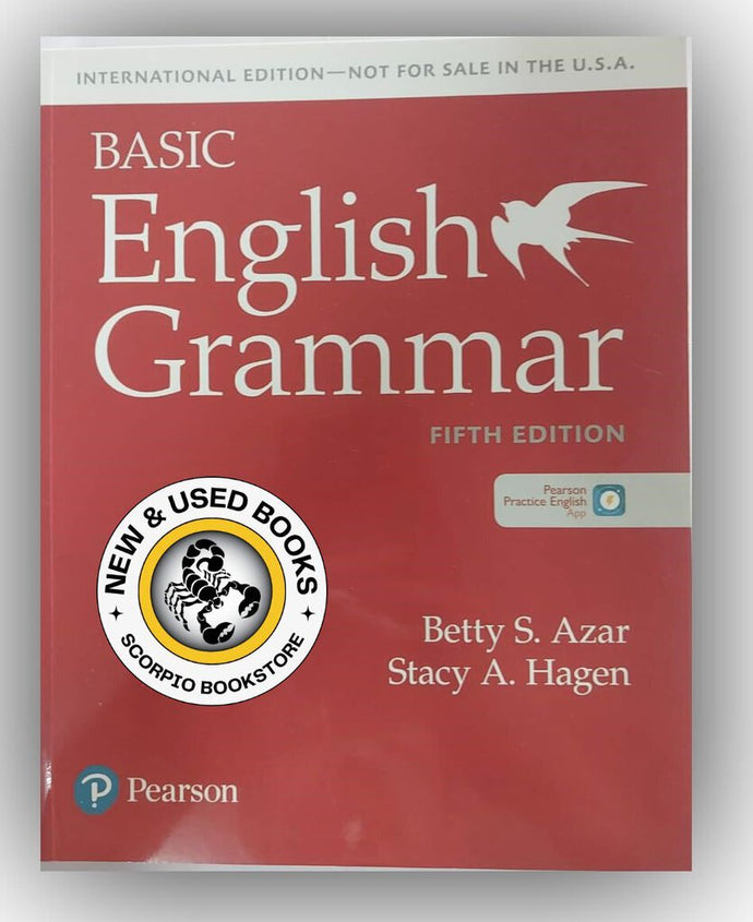 *PRE-ORDER, APPROX 4-6 BUSINESS DAYS* Basic English Grammar Student Book with App 5th Edition by Betty Azar 9780137565412