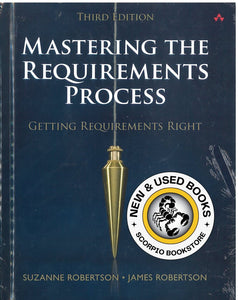 *PRE-ORDER, APPROX 4-6 BUSINESS DAYS* Mastering the Requirements Process 3rd edition by Suzanne Robertson 9780321815740