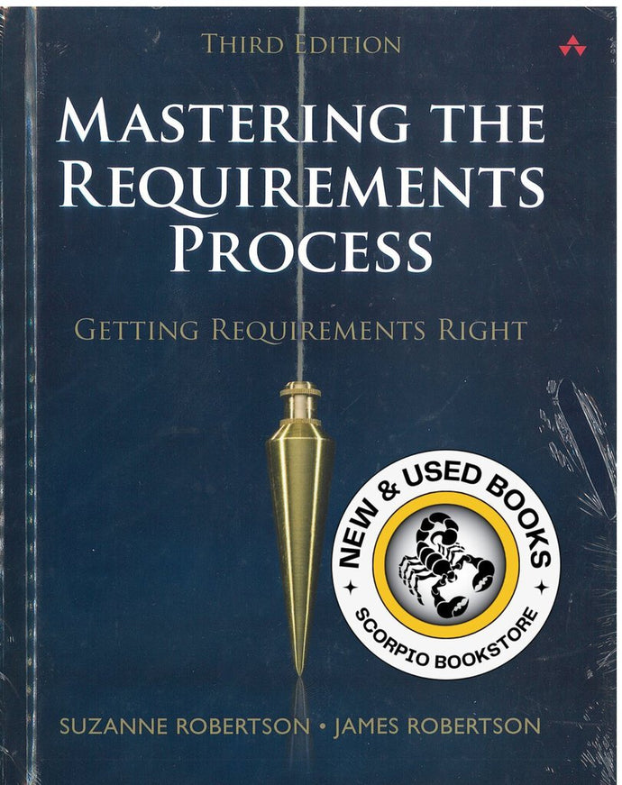 *PRE-ORDER, APPROX 4-6 BUSINESS DAYS* Mastering the Requirements Process 3rd edition by Suzanne Robertson 9780321815740