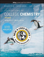 *PRE-ORDER, APPROX 7-10 BUSINESS DAYS* Foundations of College Chemistry 16th Edition + WileyPLUS Next Gen Card Set Multi-Semester LOOSELEAF by Morris Hein 9781119901884
