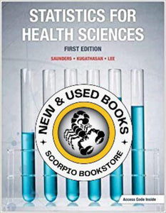 Statistics for Health Sciences 1st Edition wth Access Code by Sean Saunders 9781927737248 *FINAL SALE*