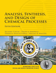 *PRE-ORDER, APPROX 4-6 BUSINESS DAYS* Analysis, Synthesis and Design of Chemical Processes 5th Edition by Richard Turton 9780134177403