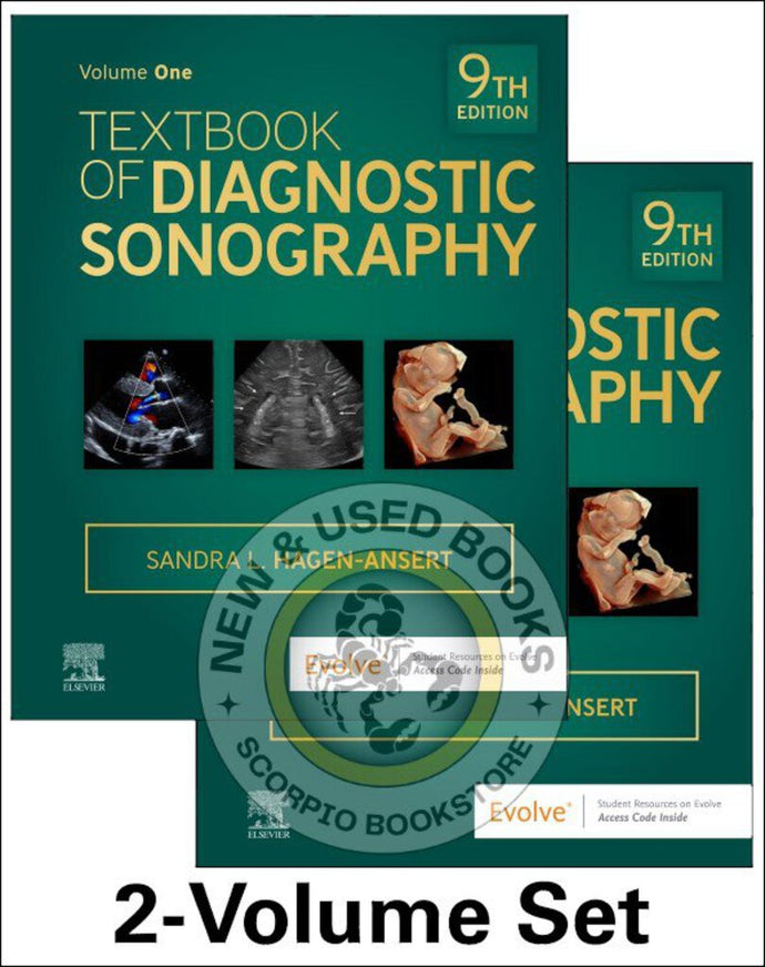 *PRE-ORDER, APPROX 2-3 BUSINESS DAYS* Textbook of Diagnostic Sonography 9th Edition 2-Volume Set by Sandra L. Hagen-Ansert 9780323826464 *SPECIAL PRICING, FINAL SALE*