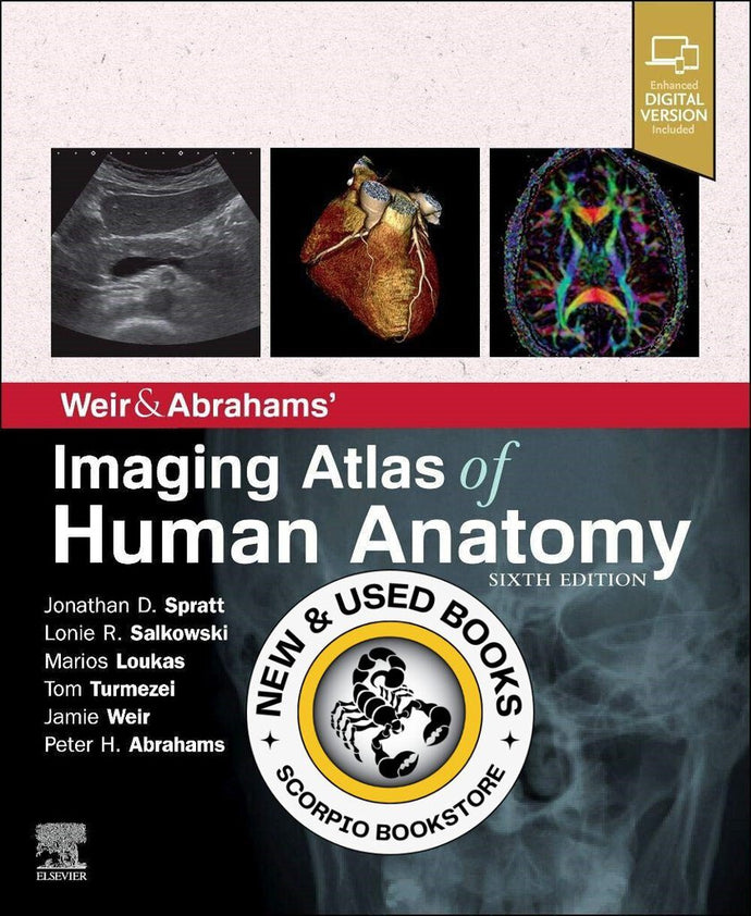*PRE-ORDER, APPROX 2-3 BUSINESS DAYS* Weir and Abrahams' Imaging Atlas of Human Anatomy 6th Edition by Jonathan Spratt 9780702079269