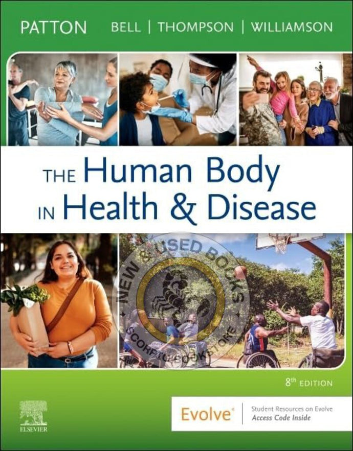 *PRE-ORDER, APPROX 2-3 BUSINESS DAYS* The Human Body in Health & Disease 8th Edition by Kevin T. Patton 9780323734141