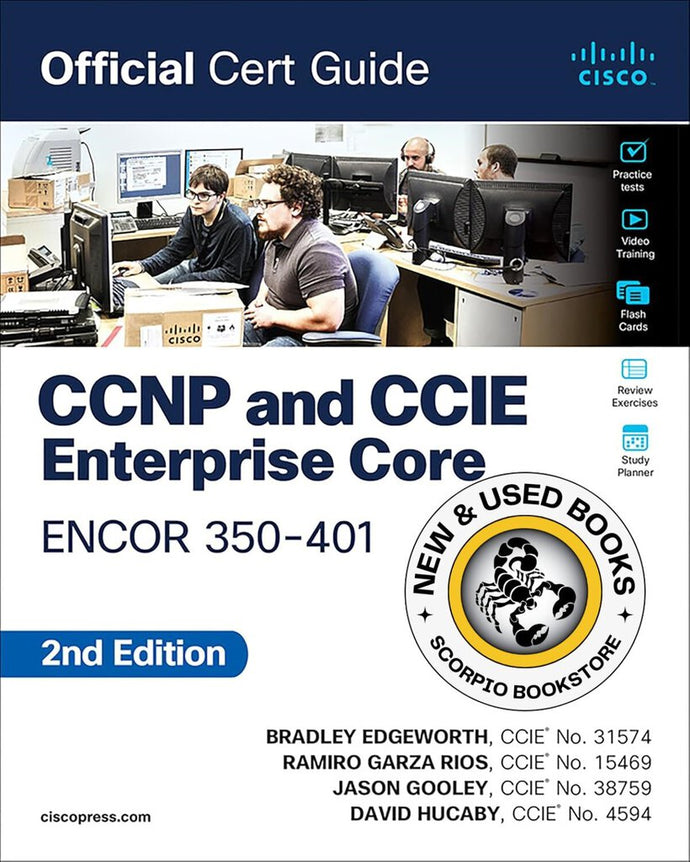 *PRE-ORDER, APPROX 4-6 BUSINESS DAYS* CCNP and CCIE Enterprise Core ENCOR 350-401 Official Cert Guide by Brad Edgeworth 9780138216764