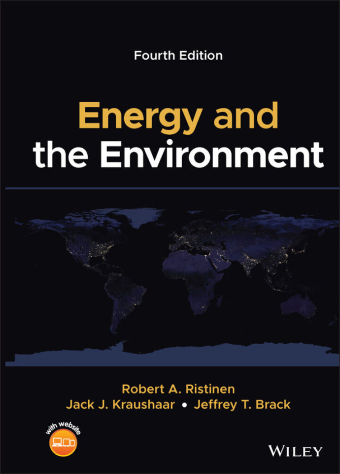 *PRE-ORDER APPROX 7-10 BUSINESS DAYS, made on demand* Energy and the Environment 4th Edition by Ristinen 9781119800255