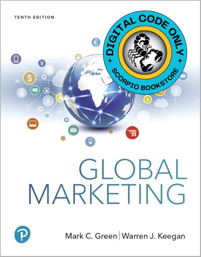 MyLab Marketing for Global Marketing 10th edition +Pearson eText by Mark C. Green 9780134900216 *FINAL SALE* *COURSE LINK FROM PROFESSOR REQUIRED*