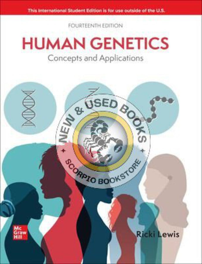 *PRE-ORDER, APPROX 7-10 BUSINESS DAYS* Human Genetics 14th Edition By Ricki Lewis 9781266283192 *127e [ZZ]