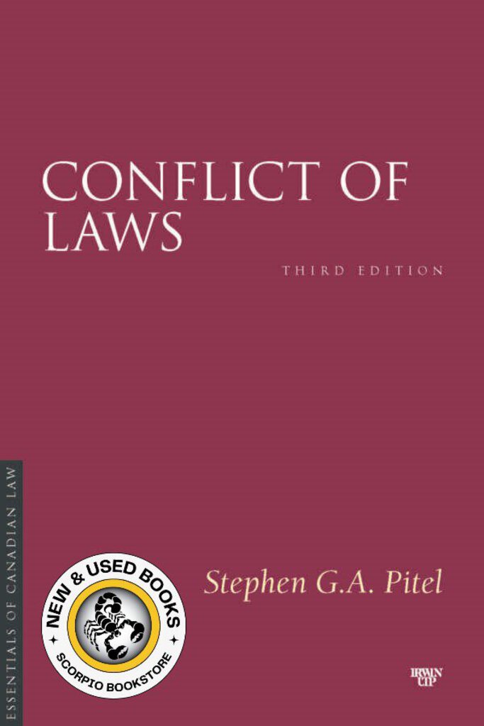 *PRE-ORDER, APPROX 4-6 BUSINESS DAYS* Conflict of Laws 3rd edition by Stephen G.A. Pitel 9781487566630