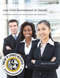 *PRE-ORDER, APPROX 4-6 BUSINESS DAYS* Law Firm Recruitment in Canada 2nd edition by Wendy Griesdorf