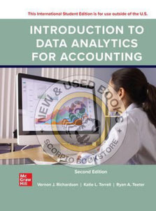 Introduction to Data Analytics for Accounting 2nd Edition + Connect by Vernon Richardson 9781265330934 *115f [ZZ]