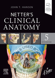 *PRE-ORDER, APPROX 2-3 BUSINESS DAYS* Netter's Clinical Anatomy 5th Edition by John T. Hansen 9780323826624
