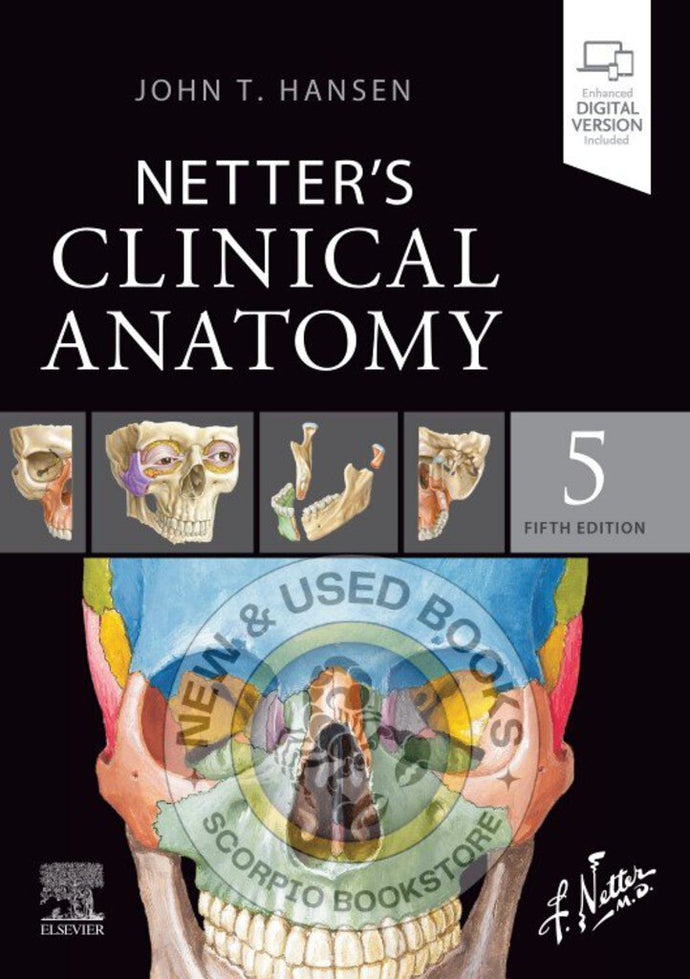 *PRE-ORDER, APPROX 2-3 BUSINESS DAYS* Netter's Clinical Anatomy 5th Edition by John T. Hansen 9780323826624