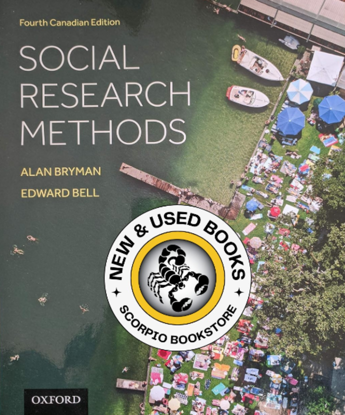 Social Research Methods 4th Canadian Edition by Alan Bryman 9780199009787 *AVAILABLE FOR NEXT DAY PICK UP* *Z11 [ZZ]