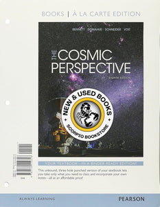 Cosmic Perspective 8th Edition Looseleaf by Jeffrey O. Bennett 9780134110318 (USED:GOOD; binded) *AVAILABLE FOR NEXT DAY PICK UP* *Z102 [ZZ]
