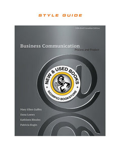 Business Communication STYLE GUIDE 5th Canadian Edition by Mary Ellen Guffey 9780176712099 (USED:GOOD;minor wear) *AVAILABLE FOR NEXT DAY PICK UP *Z127 [ZZ]