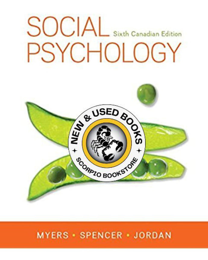 Social Psychology 6th Canadian Edition by Myers 9781259024658 (USED:GOOD) *AVAILABLE FOR NEXT DAY PICK UP* *C2