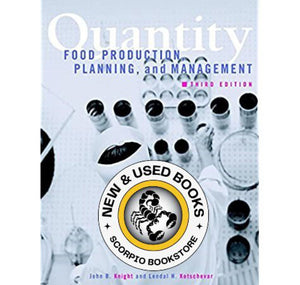 Quantity food production 3rd edition by John Barton Knight 9780471333470 (USED:GOOD) *Z12 [ZZ]