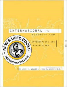 International Business Law by John H. Willes 9780072822519 (USED:ACCEPTABLE:highlights) *AVAILABLE FOR NEXT DAY PICK UP* *Z10 [ZZ]