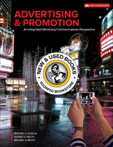 Advertising and Promotion 6th Canadian Edition by Michael Guolla 9781259272301 *125a *SAN