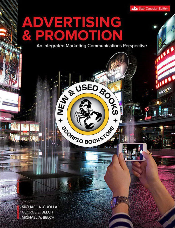 Advertising and Promotion 6th Canadian Edition by Michael Guolla 9781259272301 (USED:VERYGOOD) *AVAILABLE FOR NEXT DAY PICK UP* *Z108 [ZZ]